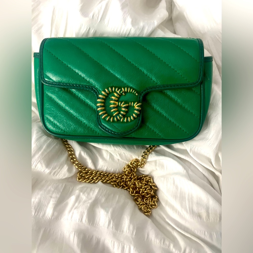 Gucci GG Marmont Matelasse Torchon Super Mini Crossbody Bag